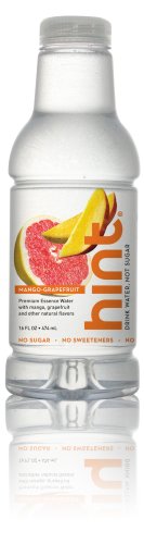 Premium Essence Water, Mango-Grapefruit, 16-Ounce Bottles (Pack of 12) by Hint Essence Water