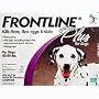 Merial Frontline Plus Flea and Tick Control for 45-to-88-Pound Dogs and Puppies, 3 Doses