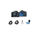 Canon EOS Rebel T1i 15.1 MP CMOS Digital SLR Camera with 3-Inch LCD and EF-S 18-55mm f/3.5-5.6 IS Lens PLUS!! 58mm 0.45x Lens, 58mm 2x Lens, Mini Tripod and Lens Cleaning Kit
