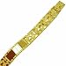 14K Yellow Gold, Nugget ID Plate. Men's Nugget Bracelet