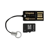 Kingston 8 GB Class 4 microSDHC Flash Memory Card with USB Reader MRG2+SDC4/8GB