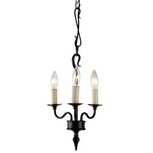 Royce Lighting RC2161 3BK 1 Coventry Three-Light Chandelier Black by Royce Lighting