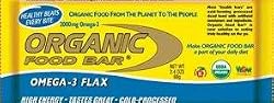Organic Food Bar - Omega 3 Flax - Box - 12 - Bar