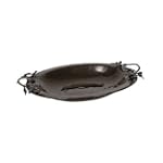 Michael Aram Olive Branch Brown Glass Bowl Large