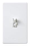 Lutron TG2-LFSQH-WH Toggler Fan and Light Control White