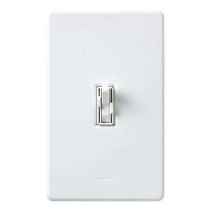 Lutron TG2-LFSQH-WH Toggler Fan and Light Control White by 
