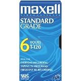 Maxell T-120 Std Standard Grade Videocassette For Time-Lapse Use