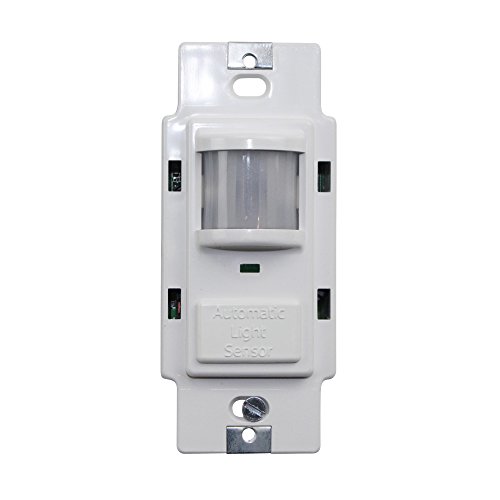 Wsd Pdt Vn White Wall Switch Occupancy Sensor Decorator Pdt Passive Dual Technology Vandal Resistant Lens 120/277