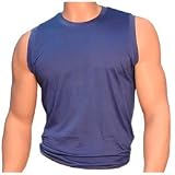 Mansilk Silk Spandex Sleeveless Muscle T-Shirt - mb5