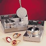 Nemco Food Equipment 7030-2 Waffle Cone Baker Dual 7 Aluminum Grids Digital Control Board 60 Cones per Hour Capacity
