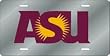 Arizona State Sun Devils Silver Laser Cut License Plate - SET OF 6 - Sports Merchandise