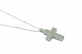 Image of 9ct 1/4carat Diamond Cross Choker