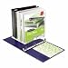Wilson Jones Vinyl Round Ring Locking View Binder, 0.5-Inch Capacity, White (363-13W )