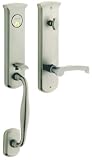 Baldwin 85340.150.RENT Tahoe Emergency Exit Right Hand Handleset with Tahoe Lever, Satin Nickel