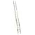 Werner D18282EQ Equalizer 250-Pound Duty Rating Aluminum Extension Ladder with Integrated Leveling System, 28-Foot