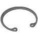 Zinc Plated Steel Internal Retaining Ring, 1" Shaft OD x 0.042" Thick x 1.111" OD (Pack of 100)