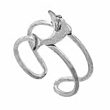 Sterling Silver Dolphin Open Design Toe Ring