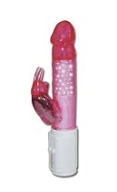Orion 557536 Horny Rabbit, Perlen-Jelly-Vibrator mit Rotation. Gesamt 25 cm lang, Ø 3,5-4 cm. Funktionen getrennt 5-stufig regelbar.