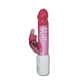 Orion 557536 Horny Rabbit,  Perlen-Jelly-Vibrator mit Rotation. Gesamt 25 cm lang, � 3,5-4 cm. Funktionen getrennt 5-stufig regelbar.von "Orion"