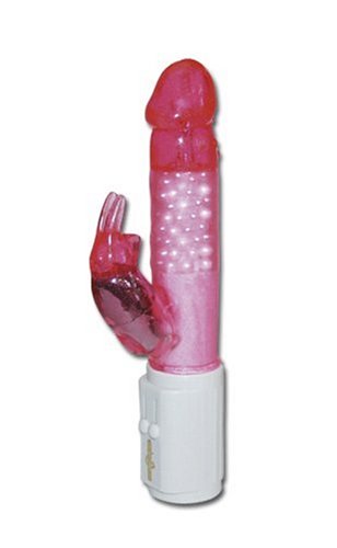 Produkt-Bild: Orion 557536 Horny Rabbit,  Perlen-Jelly-Vibrator mit Rotation. Gesamt 25 cm lang, &Oslash; 3,5-4 cm. Funktionen getrennt 5-stufig regelbar.