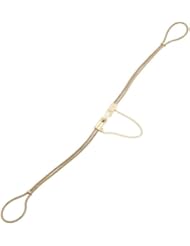 Hadley-Roma Womens LB1041LYRE Vintage Ring-End Gold Cord Gold Watchband
