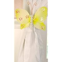 Nylon Butterfly Curtain Tieback - Yellow Isabella