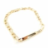 Identity bracelet plated gold 