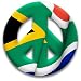 Peace Sign Magnet of South Africa by MEYOTO