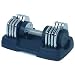 1x50lb Bayou Adjustable Dumbbell - Quality Chrome Plated Steel - 5 in 1 weight adjustments!