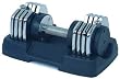 1x50lb Bayou Adjustable Dumbbell - Quality Chrome Plated Steel - 5 in 1 weight adjustments!