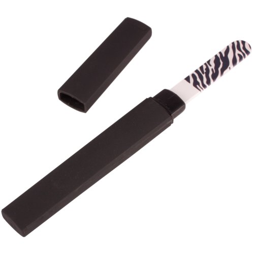 Schwarz-Wei&szlig;-Medium Glas Nagelfeile im Koffer - Zebra Preisvergleich