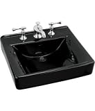 Bathroom Sink Wall Mounted by Kohler - K-2053-R in Black