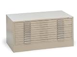 Mayline Ten-Drawer File - 40 3/4' (w) x 28 3/8' (d) x 15 3/8' (h) SAND