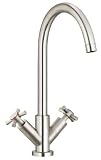 Fusion by Danze SBH-KIT-BRN South Beach Two Handle Kitchen Faucet, Brushed Nickel