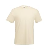 Valueweight T-Shirt von Fruit of the Loom Natur M