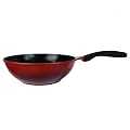 Culinario Wokpfanne mit umweltfreundlicher Ecolon Keramik-Beschichtung, Induktion, � 30 cm, rot