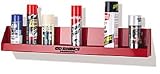 Garage/Shop Organizer Aerosol Can Rack Large Capacity 12 Cans Red