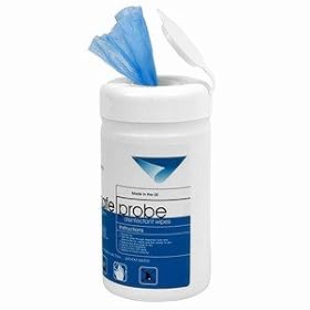 Genware Safe Probe Wipes - Tub of 200 | Anti-bacterial Wipes, Disinfectant Wipes, Cleaning Wipes for Temperature Probes