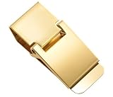 Gold Men's Money Clip Bill Holder