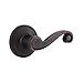 Kwikset Lido Dummy Door Handle, Single Sided Lever for Closets, French Double Doors, and Pantry, Venetian Bronze Non-Turning Right Handed Interior Push/Pull Lever, with Microban Protection