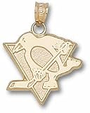 Pittsburgh Penguins 5/8" Skating Penguin Pendant - Gold Plated Jewelry