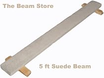 5 ft Tan Suede Balance Beam