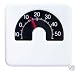 Produkt-Bild: Koch Auto-Thermometer wei&szlig; mit Klebepad und Standfu&szlig; ca. 50 x 50 x 10 mm