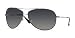 RAY BAN 3293 047/6G GUNMETAL GRAY MIRROR AVIATOR SUNGLASSES.