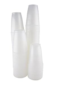Transparent 7 Oz. Plastic Cups - 100 Count