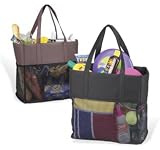 Beach/travel/shopper Bag - Brown - Picnic At Ascot