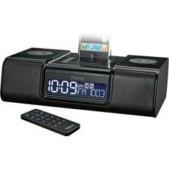 iHome Dual Alarm Clock Radio for iPod - Black (iP9BR)