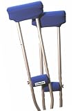 Crutcheze Royal Blue Underarm Crutch Pad and Hand Grip Covers with Comfortable Padding