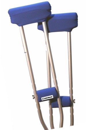 Crutcheze Royal Blue Underarm Crutch Pad and Hand Grip Covers with Comfortable Padding
