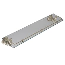 Moen YB9899BN Waterhill Glass Shelf with Pivoting Rail, Brushed Nickel
